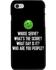 Whose Serve League Pickleball Team Phone Case tile