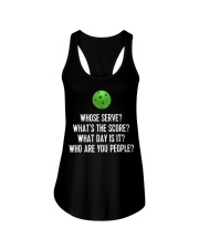 Whose Serve League Pickleball Team Ladies Flowy Tank tile