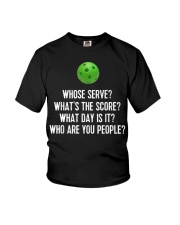 Whose Serve League Pickleball Team Youth T-Shirt tile