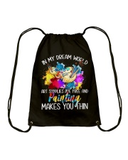 In My Dream World  Drawstring Bag tile