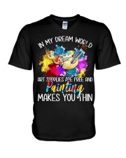 In My Dream World  V-Neck T-Shirt tile