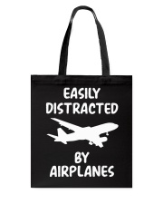 Easily Distracted By Airplanes Tote Bag tile