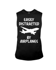 Easily Distracted By Airplanes Sleeveless Tee tile