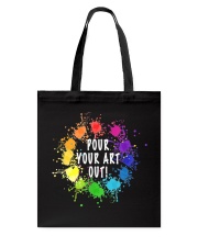 Acrylic Paint Pouring Artist Tshirt Gift Tote Bag tile