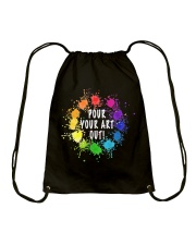 Acrylic Paint Pouring Artist Tshirt Gift Drawstring Bag tile