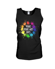 Acrylic Paint Pouring Artist Tshirt Gift Unisex Tank tile