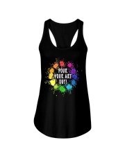 Acrylic Paint Pouring Artist Tshirt Gift Ladies Flowy Tank tile