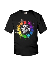 Acrylic Paint Pouring Artist Tshirt Gift Youth T-Shirt tile