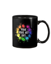 Acrylic Paint Pouring Artist Tshirt Gift Mug tile