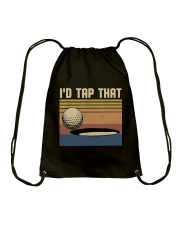 I'd Tap That Funny Golf Vintage Drawstring Bag tile