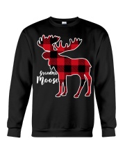 Grandma Moose Red Plaid Buffalo M Crewneck Sweatshirt tile
