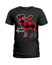 Grandma Moose Red Plaid Buffalo M Ladies T-Shirt tile