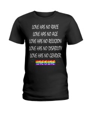 Love Has No Race Love Has No Age LGBT Pride TShirt Ladies T-Shirt thumbnail