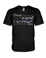 Proud Police Son V-Neck T-Shirt thumbnail