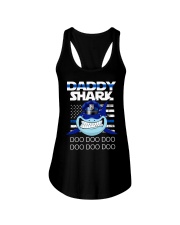 daddy shark Ladies Flowy Tank thumbnail
