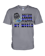 world police V-Neck T-Shirt thumbnail