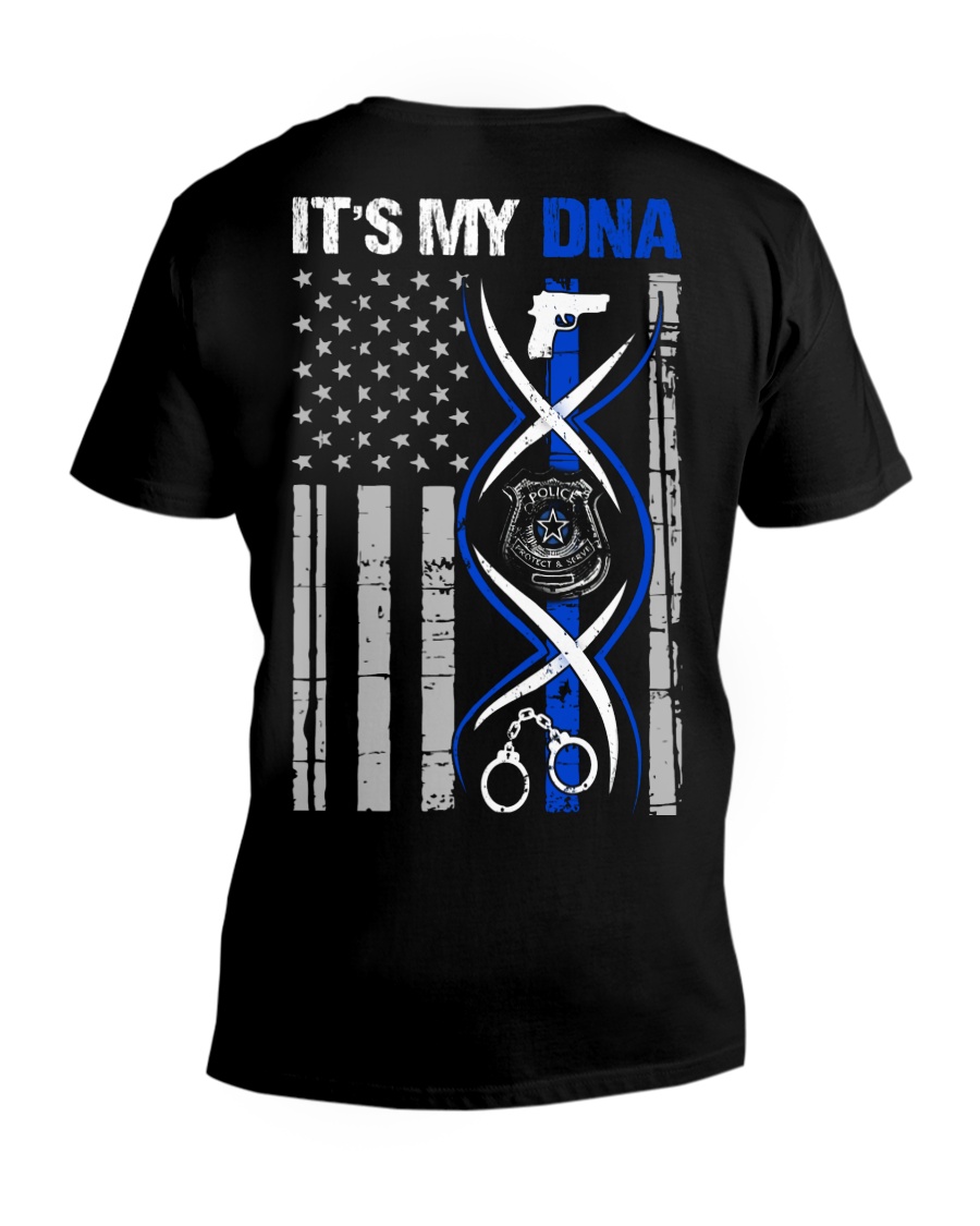 dna all police V-Neck T-Shirt