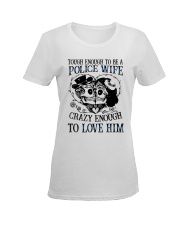 Police Wife Ladies T-Shirt women-premium-crewneck-shirt-front