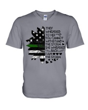 Storm Thin Green Line V-Neck T-Shirt thumbnail
