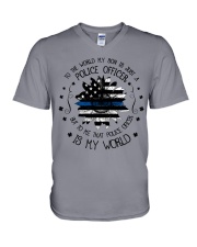 My Police Officer Son V-Neck T-Shirt thumbnail