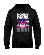 Pink Mommy Shark Hooded Sweatshirt thumbnail