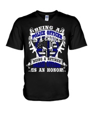 Retired Police Officer V-Neck T-Shirt thumbnail