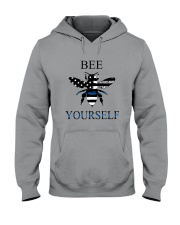bee blue Hooded Sweatshirt thumbnail