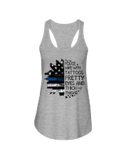 Police Wife Ladies Flowy Tank thumbnail