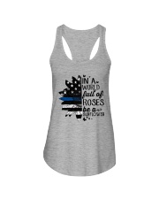 rose blue Ladies Flowy Tank thumbnail