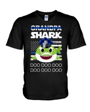 Grandpa Shark V-Neck T-Shirt thumbnail