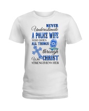Police Wife Ladies T-Shirt front