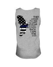 Blue Line Butterfly Storm Unisex Tank thumbnail