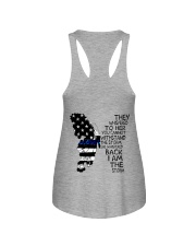 Blue Line Butterfly Storm Ladies Flowy Tank thumbnail