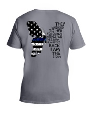 Blue Line Butterfly Storm V-Neck T-Shirt thumbnail