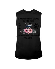 Wine - Cool Husband - Dog Sleeveless Tee thumbnail