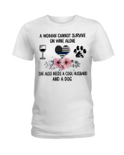 Wine - Cool Husband - Dog Ladies T-Shirt front