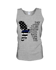 Blue Line Butterfly Storm Unisex Tank thumbnail