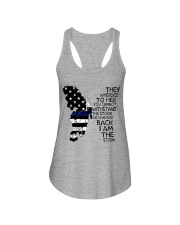 Blue Line Butterfly Storm Ladies Flowy Tank thumbnail