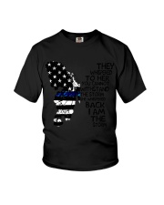Blue Line Butterfly Storm Youth T-Shirt thumbnail