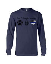 Simple Woman Paw Beer Blue Line Long Sleeve Tee thumbnail