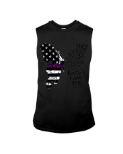 Butterfly Thin Purple Line Sleeveless Tee thumbnail