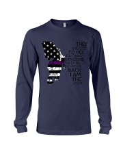 Butterfly Thin Purple Line Long Sleeve Tee thumbnail