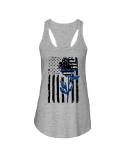 Sunflower blue Ladies Flowy Tank thumbnail