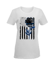 Sunflower blue Ladies T-Shirt women-premium-crewneck-shirt-front