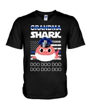 Grandma Shark V-Neck T-Shirt thumbnail