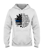 Storm Thin Blue Line sale Hooded Sweatshirt front