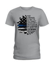 Storm Thin Blue Line sale Ladies T-Shirt thumbnail