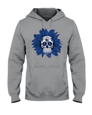 Blue Sugar Skull Hooded Sweatshirt thumbnail