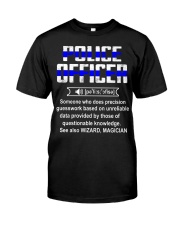 Police Officer Classic T-Shirt front