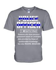Police Officer V-Neck T-Shirt thumbnail
